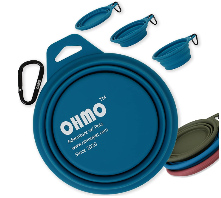 Une gamelle pliable pour chien de marque OHMO