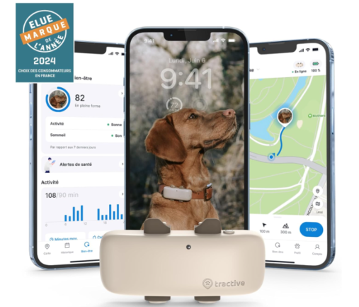 Un collier GPS Tractive